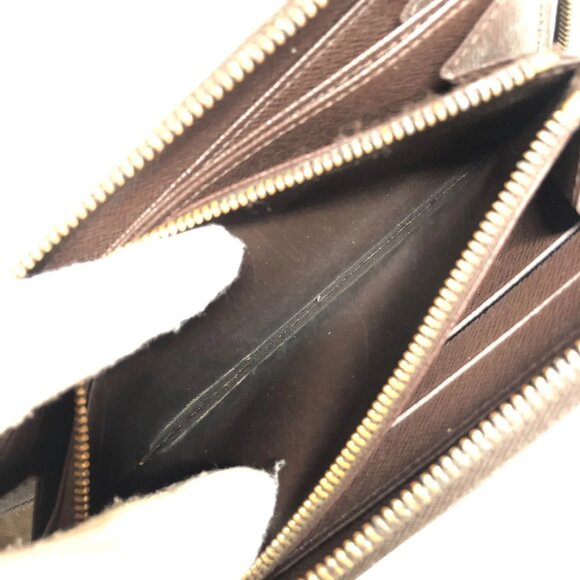Authentic Louis Vuitton Zippy Damier Ebene Leather Wallet jp170-111725 - Picture 12 of 16